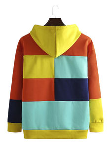 Sweat à capuche décontracté en polaire à manches longues, coupe classique, hiver, coton/polaire, couleurs personnalisables, tissu 300g, pour homme - Product Image 2