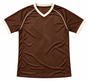 Camiseta de Fútbol Personalizada Azul Rey y Amarillo, Cuello en V, Manga Corta, Ribete en Contraste, para Club, Partido, Entrenamiento, Torneo - Product Image 6
