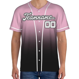 High Quality Silk Screen Printing Unisex Baseball Jerseys Custom Blank Wholesale Baseball Uniform Shirts 100% Organic Cotton - Product Image 4