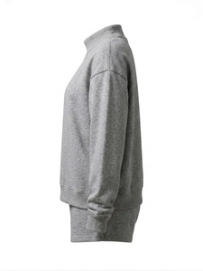 Sudadera Oversize Personalizada para Mujer con Logotipo Impreso, Cuello Redondo, Felpa de Algodón Sólido y Bordado, Venta al Por Mayor del Fabricante - Product Image 2
