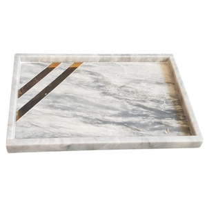 Marvelous Design <b>Table</b> Decorative Food Serving Tray Tea and <b>Coffee</b> Serving Tray Made of Marble Tray for Hotel Restaurant Supply - Product Image 2