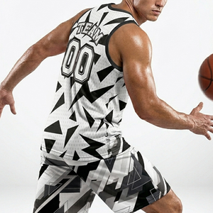Maillot de basket-ball unisexe personnalisé en polyester respirant et antibactérien avec sublimation par transfert thermique, nom et numéro personnalisés - Product Image 6