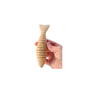 Meilleur choix de jouets en bois en forme de poisson, fabriqués en bois naturel, jouet éducatif sûr pour enfants et tout-petits - Product Image 3