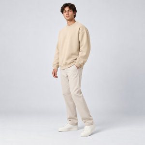 Pullover <b>Sweatshirt</b> <b>Men</b> Bulk Order Private Label Cotton Stand Collar Skate Apparel Distressed Long Sleeve Oversized <b>Sweatshirts</b> - Product Image 3