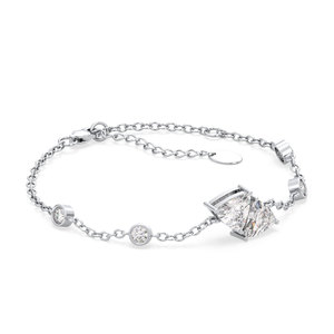 REYES Luxury Trillion Cut 3.13 Carat Moissanite Lobster Lock Chain <b>Bracelet</b> 925 Sterling <b>Silver</b> 14K Gold Rhodium Plated Jewelry - Product Image 2