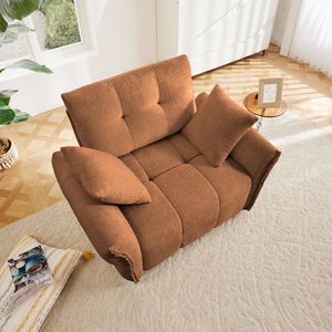 Divano Ergonomico Monoposto dal Design Moderno da 47 Pollici con Cuscini di Supporto ad Alta Resilienza, Facile da Montare per Soggiorno - Product Image 3