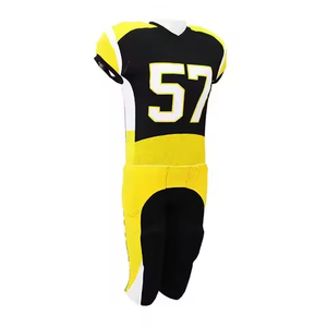 American Football Uniform Set White Blue Gradient V-Neck Sleeveless Moisture Wicking 100% Polyester Mesh Men's Adult - Product Image 2