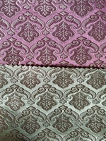 Tissu brodé jacquard à motifs tissés pour la décoration intérieure
