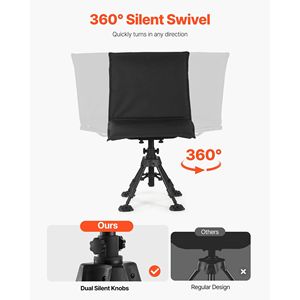 360-Degree Silent Swivel Portable Foldable Hunting Chair Seat Cover Heavy-Duty Steel Frame Ground Stool Seat for <b>Blind</b> Shooting - Product Image 3