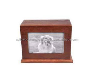 Cadre photo pour animaux de compagnie, urnes en bois, urnes commémoratives de crémation faites à la main, de haute qualité - Product Image 2