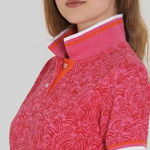 เสื้อโปโลผู้หญิงเสื้อโปโลแขนสั้นผ้าฝ้ายทำจากผ้าฝ้าย100% ชุดลำลองสีตามสั่ง - Product Image 6