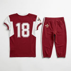 ชุดกีฬาอเมริกันฟุตบอลแบบสั้นสำหรับผู้ชายและผู้หญิง รุ่นนักกีฬา พร้อมบริการสกรีนโลโก้แบบเย็บติด  รับสั่งทำตามแบบ - Product Image 4
