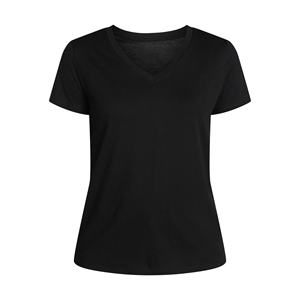 Camisetas de algodón 100% para mujer, talla grande, cuello en V, diseño moderno, elegantes, informales, de color liso, para verano. - Product Image 5