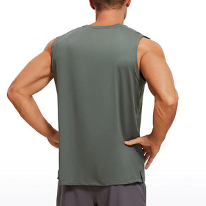 Débardeur à col rond respirant 100 % coton pour homme, performance athlétique, vêtements de fitness personnalisés, 275 GSM - Product Image 1
