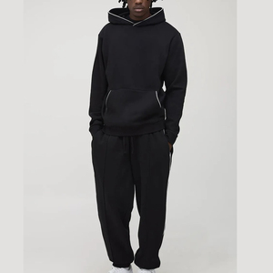 <b>Top</b> quality Cotton Fleece Printed Solid Winter Hooded <b>Men's</b> Tracksuit wholesale price two piece sweatsuits for <b>men</b> - Product Image 6