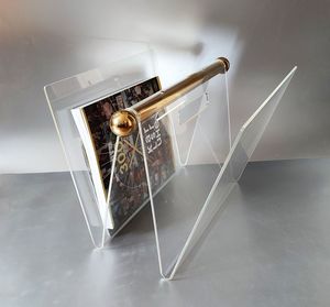 Premium magazine candy stylish storage holder minimalist acrylic rack clear literature display acrylic <b>organiser</b> box chic - Product Image 4
