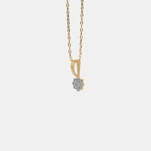 Collier pendentif de luxe pour femme, serti solitaire, en or blanc, avec diamant de laboratoire ovale de 1 carat total, fabrication de moule - Product Image 6