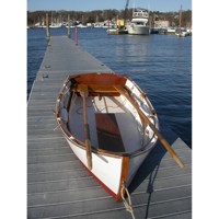 Yate Deportivo de Fibra de Vidrio y Madera con Impresión UV Personalizada Atkin Cabin Boy, Crucero Clásico de Cabina Pequeña K267