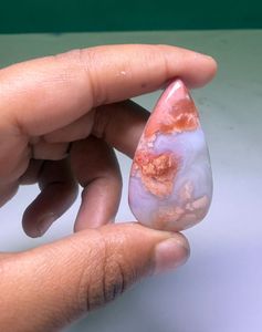 Cabochon en Agate Coton Naturel de Haute Qualité, Pierre Précieuse en Vrac pour la Fabrication de Bijoux - Product Image 2