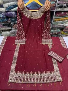 New chiffon plazo Original 3 <b>pc</b> <b>set</b> eid collection - Product Image 5