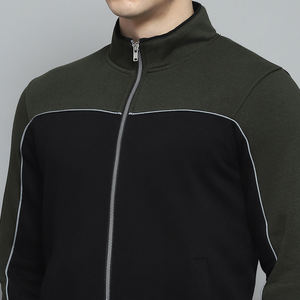 Survêtement Homme Haut de Gamme Personnalisé avec Logo, en Polaire Chaude, Couleur Unie, Épais, à Manches Longues, Fermeture Éclair Intégrale, Décontracté et Respirant - Product Image 6