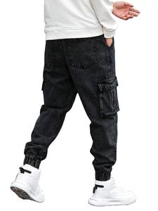 Premium Lightweight Cotton Fleece & Polyester Trouser Dress up with Button <b>Down</b> Shirt and Elastic Waist - Product Image 5