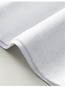 Unisex V-Neck <b>T</b>-<b>Shirt</b> White Short Sleeve Breathable 100% Cotton Regular Fit All Seasons Solid Color Pullover Top - Product Image 4