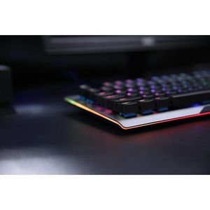EK925 II <b>RGB</b> LED Rainbow Backlit Wired Mechanical Gaming <b>Keyboard</b> Yellow Switches Windows Compatible PC 104 Keys - Product Image 6