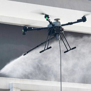 Reliable Professional High-Efficiency Cleaning <b>Drone</b> with Pressure Pump for Building Facade Maintenance - JIUSI D15R - Product Image 1