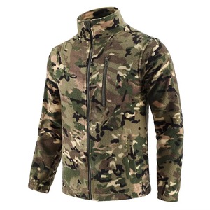 Polar Fleece Men's Outdoor <b>Thermal</b> Jacket with Zipper Pocket Waterproof Breathable Reflective Hooded Winter - Product Image 1