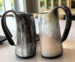 Mug à boire en corne de buffle Viking avec motif gravé, écologique, fait main, haute qualité - Product Image 6