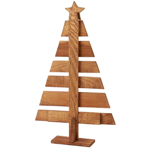 Natural Wood and Christmas <b>Tree</b> Decoration Elegant <b>Stand</b> and Accessory for Festive Christmas Tables by barkah star - Product Image 4