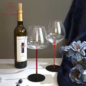 Vente en gros Verres uniques en cristal soufflé à la main de luxe moderne pour restaurant, banquet, <span class=keywords><strong>gobelet</strong></span>, verre à vin rouge à longue tige - Product Image 2