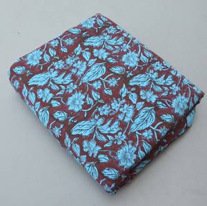 100% coton tissu par yard main bloc impression tissu indien fait à la main coton tissu pour la couture - Product Image 5