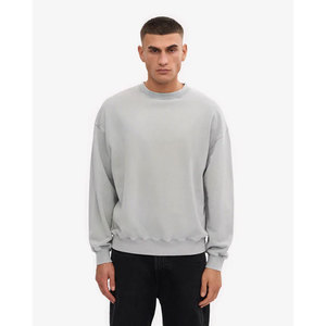 Custom 400 GSM French Terry Fabrics Oversized <b>Sweatshirt</b> Fit Blank Distressed Men Winter <b>Sweatshirt</b> - Product Image 2