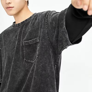 เสื้อยืดคอกลม แขนยาว พิมพ์ลาย ผ้าฝ้าย 100% แห้งเร็ว ระบายอากาศดี ไม่เป็นขุย ทรงโอเวอร์ไซส์ น้ำหนัก 280 GSM ใส่ได้ทั้งชายและหญิง - Product Image 5