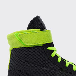 Zapatos de Boxeo Tradicionales con Cordones, Ajuste Seguro, Botas Profesionales para Ring, Ajuste Amplio, Zapatos de Boxeo Cómodos con Suela Plana para Lucha Libre y Figuración - Product Image 5