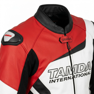 Custom Men's <b>Biker</b> Leather <b>Jacket</b> Motorcycle Racing | Motorbike Auto Racing Wear Online Sale - Product Image 6