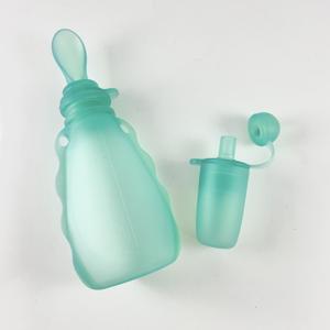 Pochettes en silicone réutilisables pour aliments pour bébés, pochettes à presser pour purée, cuillère d'alimentation pour tout-petits, conteneur de stockage alimentaire rechargeable pour nourrissons - Product Image 3