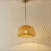 Handwoven Bamboo Pendant <b>Light</b> Natural Rattan Ceiling Lamp Dining Room Living <b>Space</b> Eco Friendly Lighting Supplier - Product Image 2
