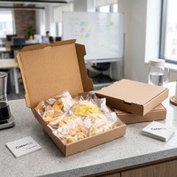 Boîte à pizza petite taille 6 pouces, format individuel, en papier kraft recyclable, avec logo personnalisé et doublure en éponge pour une seule part à emporter