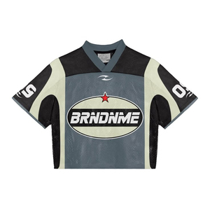 Black <b>Flame</b> Cropped Jersey Women Retro 72 Mesh Sports Crop Top Streetwear Graphic Athletic <b>Shirt</b> Wholesale - Product Image 5
