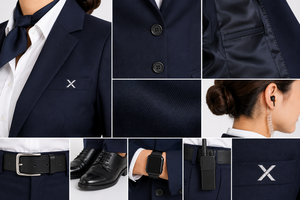 Uniformes d'aviation personnalisés à manches longues pour pilotes et personnel de cabine |   Uniformes d'aviation OEM ODM |   Uniforme du personnel de sécurité aéroportuaire féminin - Product Image 5
