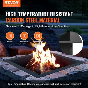 Inserto per Braciere Quadrato Resistente, Diametro Esterno 36x36 e Interno 30x30, Altezza 10 Pollici, in Acciaio al Carbonio, Anello per Braciere Fai-da-Te - Product Image 2