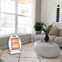Petit Portable Pliable Autoportant Silencieux Chauffage Rapide Électrique Lampe À Quartz Tube Chauffage Solaire Pour Intérieur Maison Chambre Avec Poignée