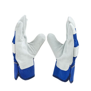 Guantes de trabajo de material suave, protección completa para los dedos, tela transpirable, guantes de trabajo para hombre en color sólido. - Product Image 5