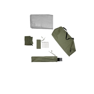 Tente de camping Trigone double couche imperméable, abri extérieur une chambre, construction en tissu Oxford trois saisons - Product Image 4