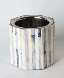 Cubo de Hielo 100% con Incrustaciones de Hueso, Borde de Acero y Contenedor para Cerveza/Vino, para Hogar y Hotel, Tamaño Personalizado, Cubo de Hielo de Cuerno de Búfalo - Product Image 3