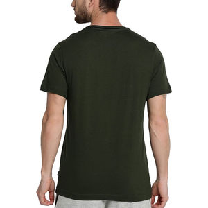 เสื้อยืดคัสตอม 100% ผ้าฝ้ายพรีเมียมสีดำล้วน แขนสั้น ผู้ชาย เสื้อยืดลำลองคุณภาพสูง เสื้อยืดผู้ชาย - Product Image 6