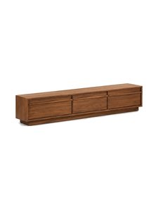 Modern Solid <b>Wood</b> Living Room <b>Cabinet</b> with 3 Drawers Slab Door Midcentury Design Storage Furniture Eco Friendly - Product Image 4